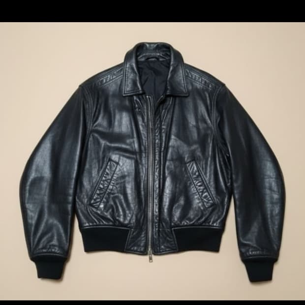 90s 베르사체 진스 꾸띄르 리버시블 레더자켓