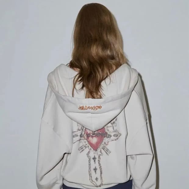 스컬프터 비즈 후드집업 S