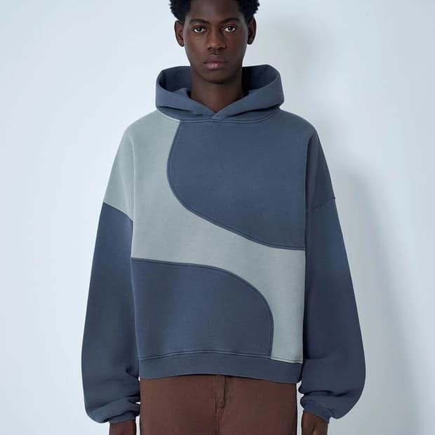 [S,M,L]이알엘 ERL 25fw 웨이브 후드티