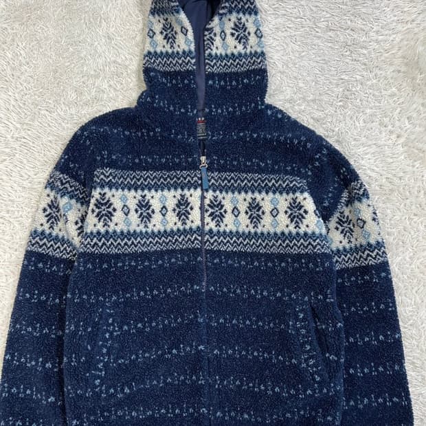 빈티지 노르딕 후리스 후디 자켓/#2877