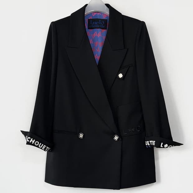 럭키슈에뜨 울 블렌드 테일러드 자켓