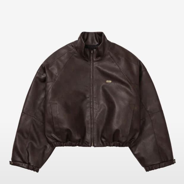 AJOBYAJO Vegan Leather Short Blouson 