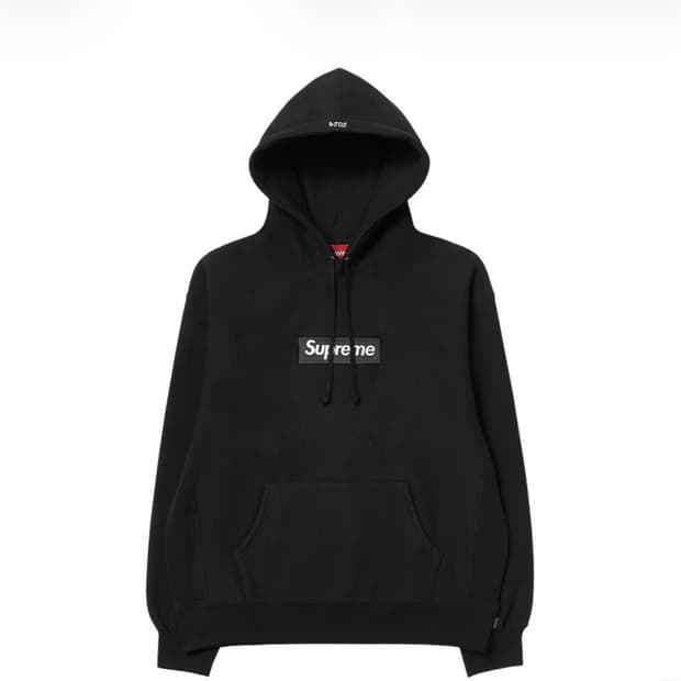 슈프림 박스로고 후드 스웨트셔츠 블랙 - 24FW