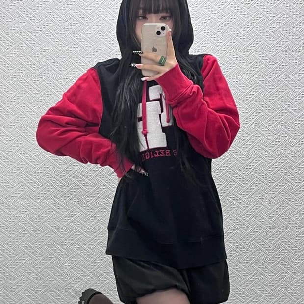 트루릴리전 빈티지 레트로 스트릿 양털로고 후드티 XL C10601