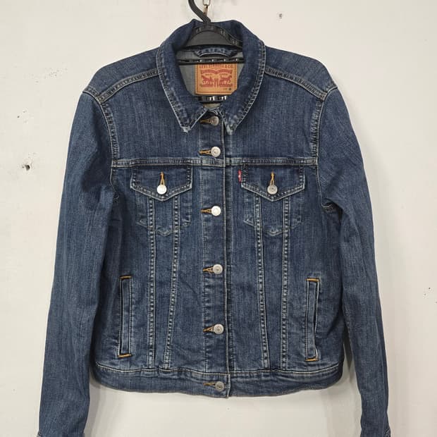 리바이스 데님 청자켓 여성