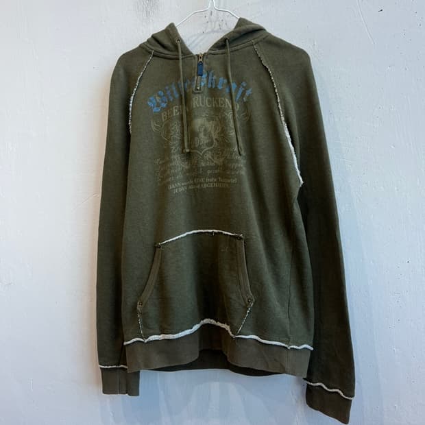 IKKA JPN 카키 후드 