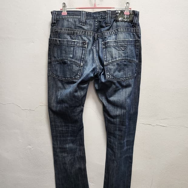 아르마니 스틸로고 데님 청바지