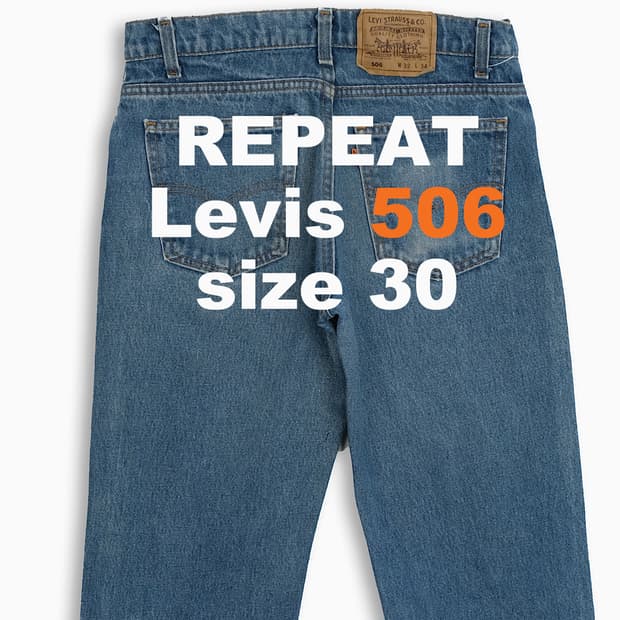 리바이스 506 오렌지탭 80s USA 30 사이즈 OR5063201