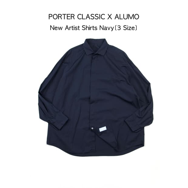 Porter classic X Alumo 뉴아티스트 셔츠 네이비