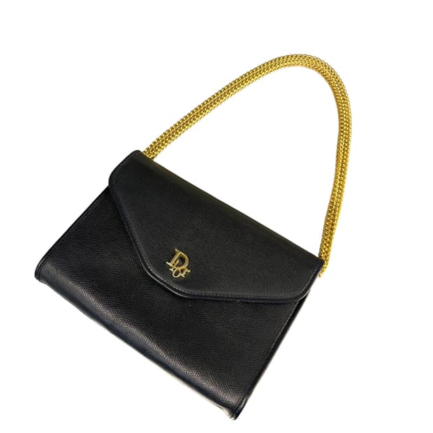 디올 빈티지레더 미니로고 체인 2way 숄더백