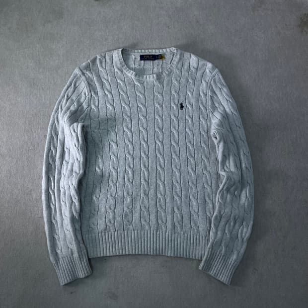 100 폴로랄프로렌 신형라벨 꽈배기 니트