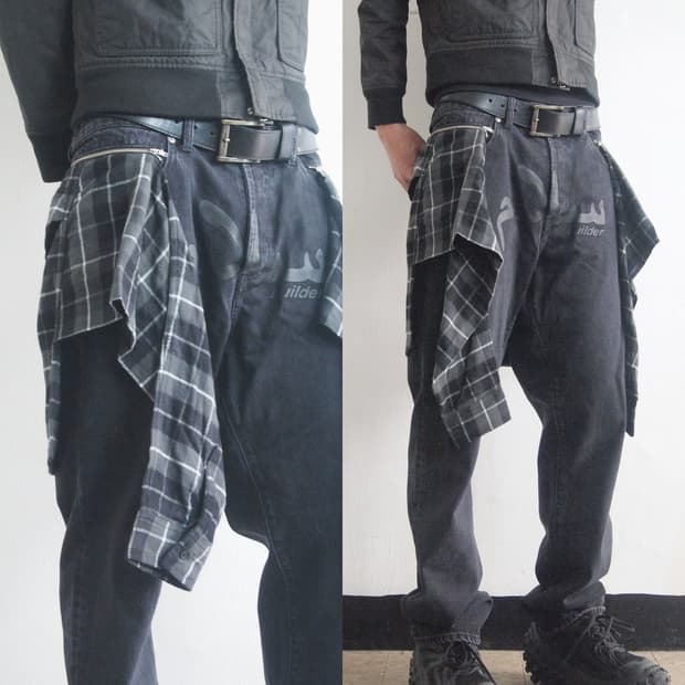 [36] 언더커버 x 슈프림 도킹 데님팬츠