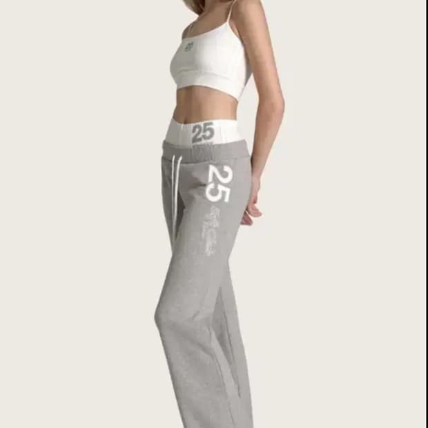 클리시어 25 Soft club straight pants, Gray