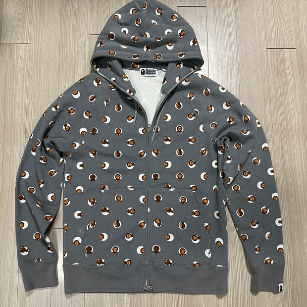 베이프 마일로 와글와글 후드집업