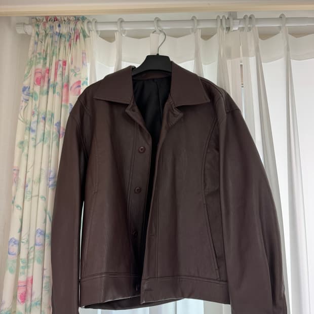 드로우핏 페이크 레더자켓