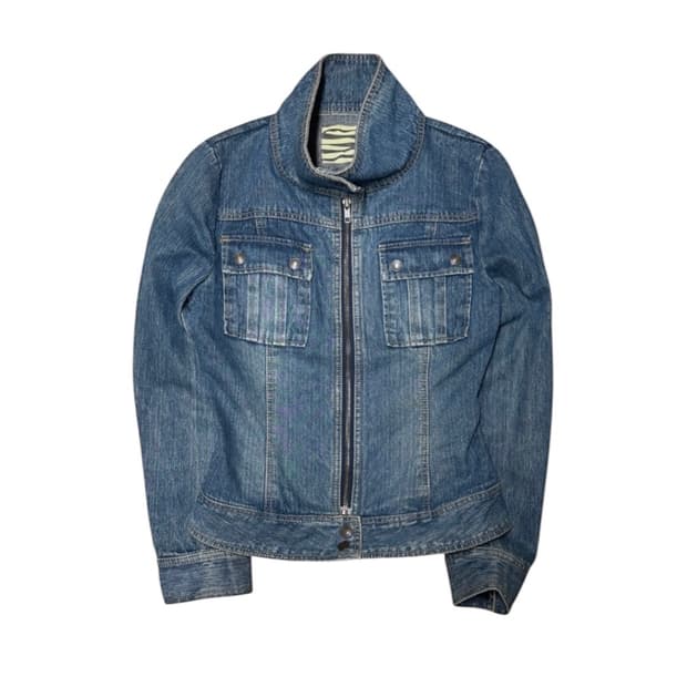 JPN 하이넥 데님자켓