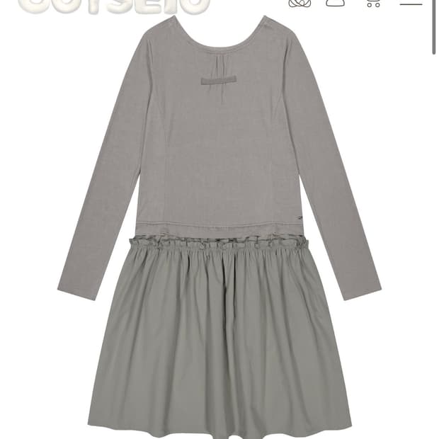 코이세이오 투웨이 셔링 원피스 라이트 카키