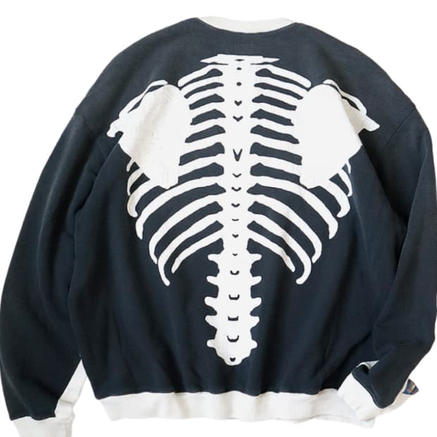 캐피탈 투톤 빅 플리스 스웻셔츠 키나리 블랙