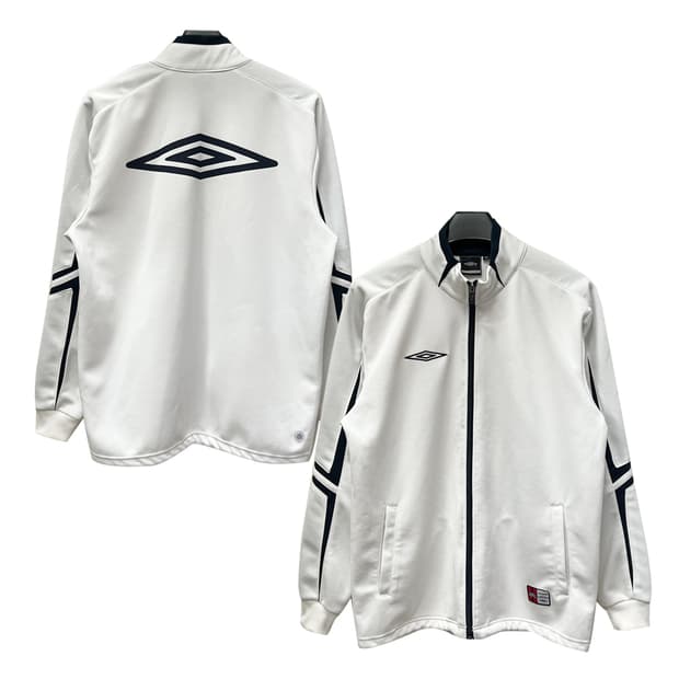 엄브로 화이트 컬러 백로고 트레이닝 져지 100