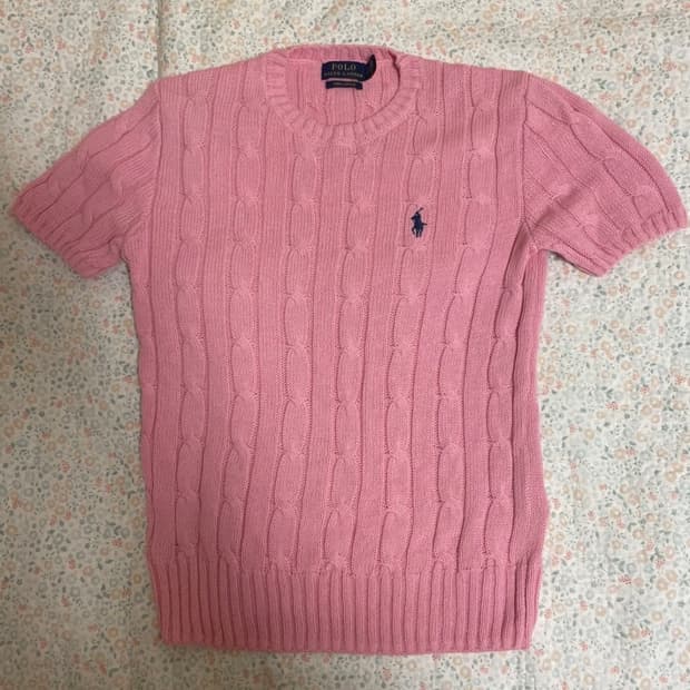 폴로 반팔 니트 S