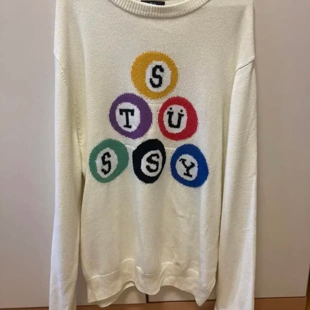 스투시 빌리어드 니트 L