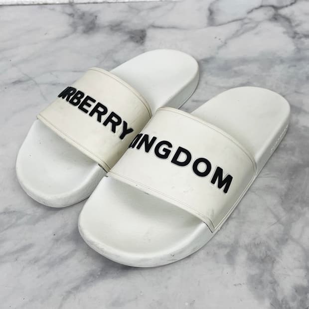 Burberry Kingdom Logo Slide Sandals 37