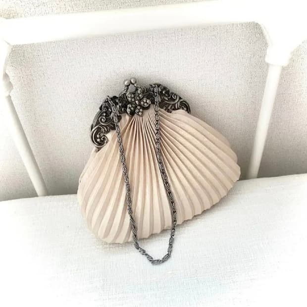 antique seashell fairy tote bag