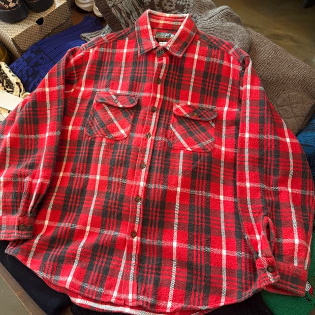 90's 에드윈 플란넬 셔츠 