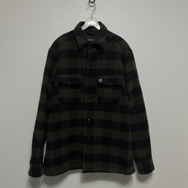 데우스 체크 셔츠 자켓