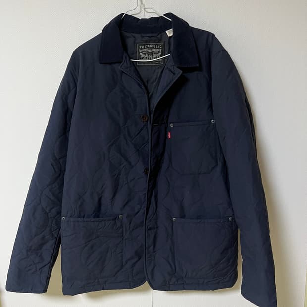 리바이스 퀼팅자켓 네이비 L