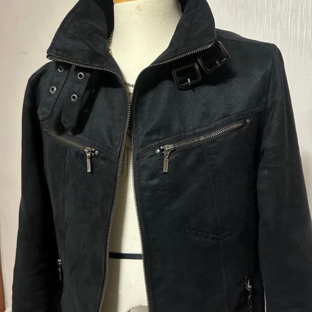 VKei 스웨이드 빈티지 자켓 (블랙) / M사이즈