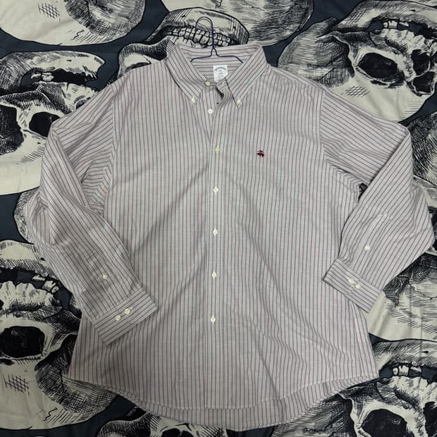 브룩스브라더스 스트라이프셔츠 2XL 사이즈 