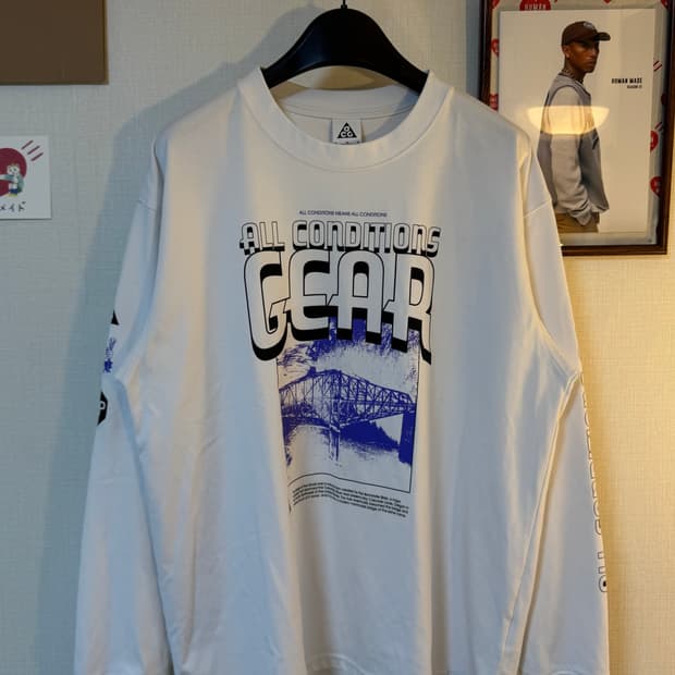 (XL)나이키 ACG 드라이핏 롱슬리브 티셔츠 서밋 화이트