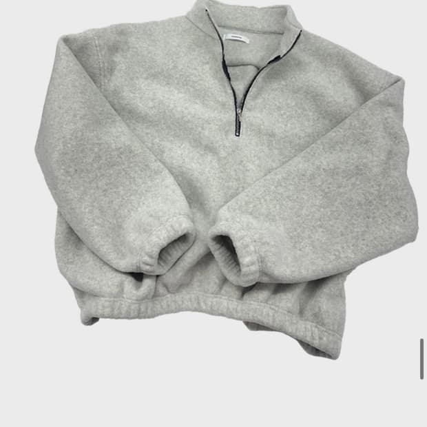 논노드 하프집 플리스 1사이즈