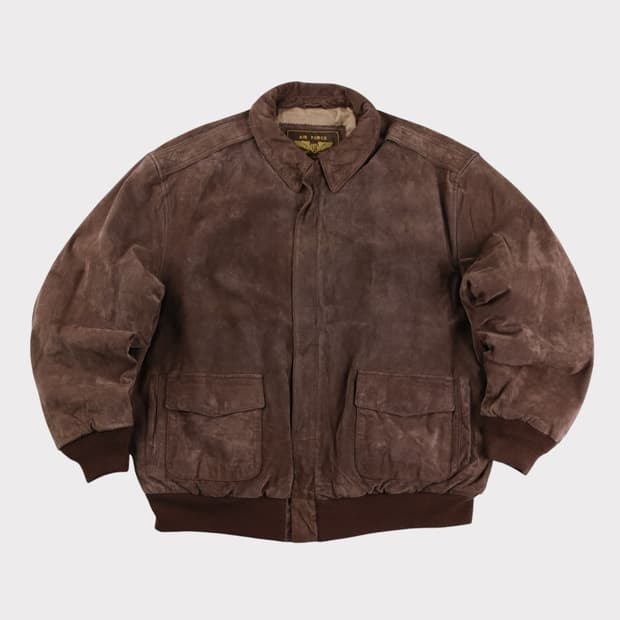 [XXL] 랜딩 레더 에어포스 A-2 스웨이드 자켓