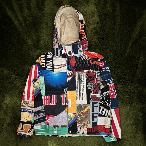 JOEGUSH 조거쉬 빈티지 티셔츠 믹스 프린트 윈드브레이커 자켓