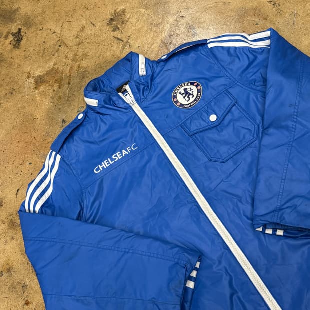 아디다스 첼시 블루 숏패딩 95