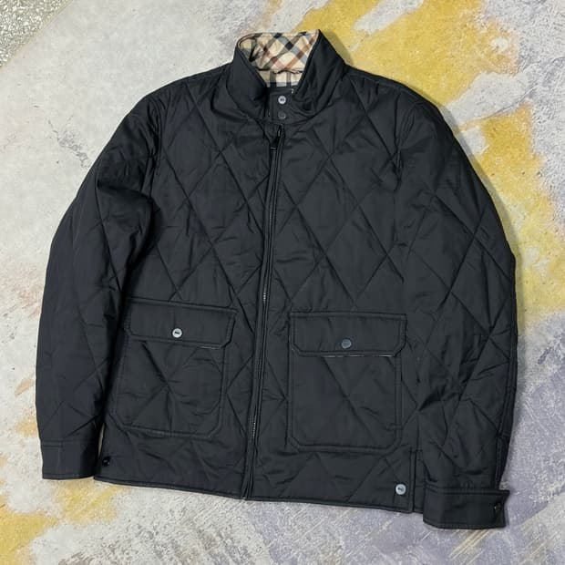 닥스골프 블랙 퀄팅자켓 L