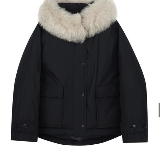 닐바이피 폭스 다운 크롭 점퍼