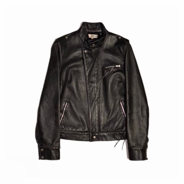 MORGAN 리얼 레더 가죽 라이더 자켓