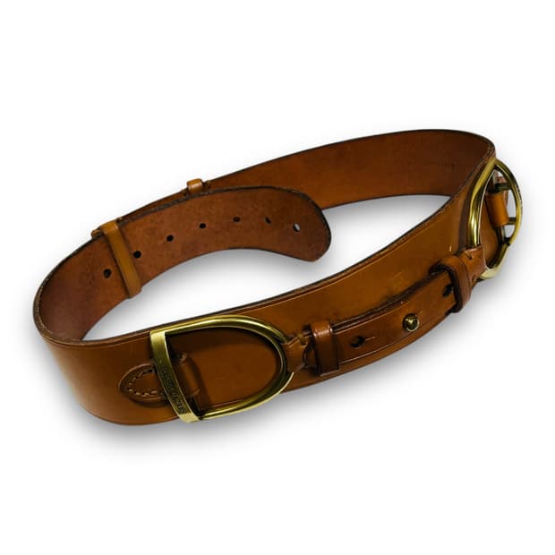 폴로 랄프로렌 아카이브 D-Ring 웨스턴 가죽 벨트