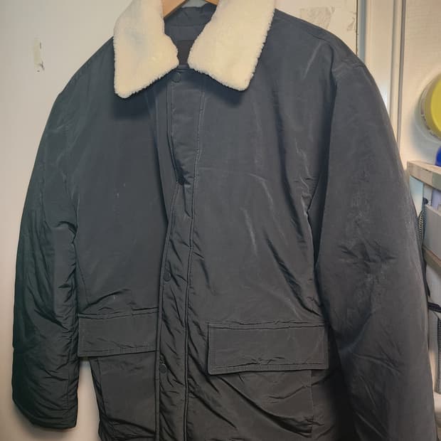 마인드브릿지 정해인 보아퍼 탈착 하프 덕다운 패딩 105 터키그린컬러