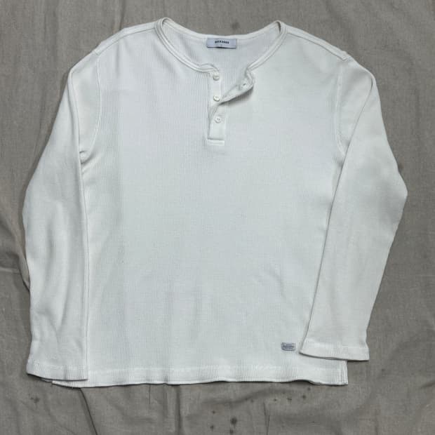 버커루 와플 헨리넥 롱슬리브 L