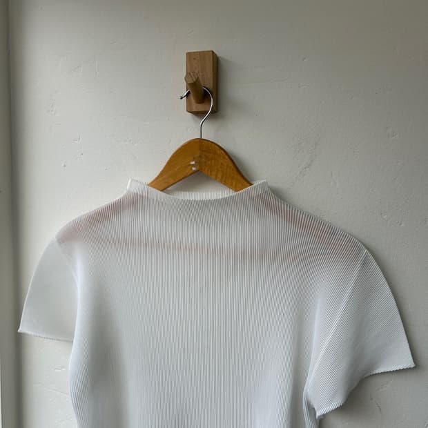 16481 - 플리츠 플리즈 미스트 반팔 탑