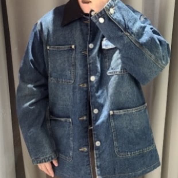 Zara 자라 데님헌팅자켓 L 