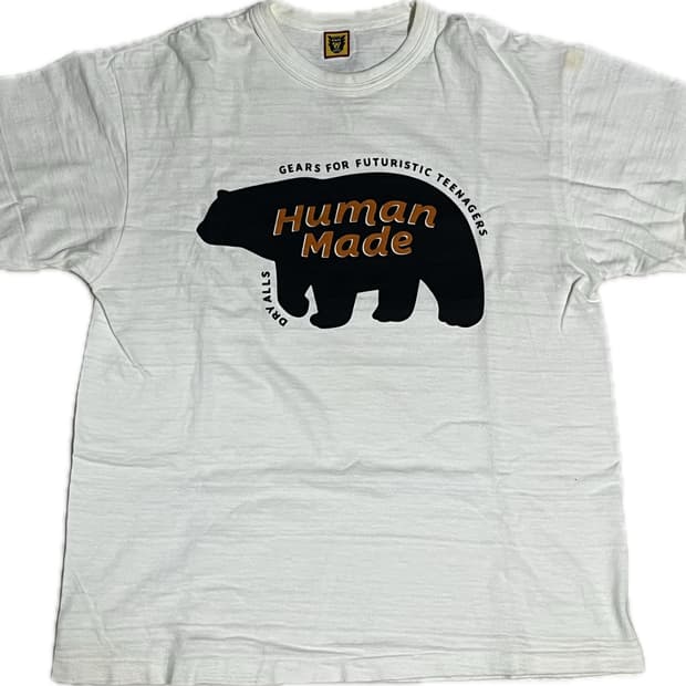 휴먼메이드 곰 그래픽 티셔츠 L