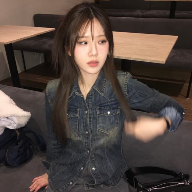 아워캐비넷 틴 데님 셔츠teen denim shirts 빈티지 데님 자켓