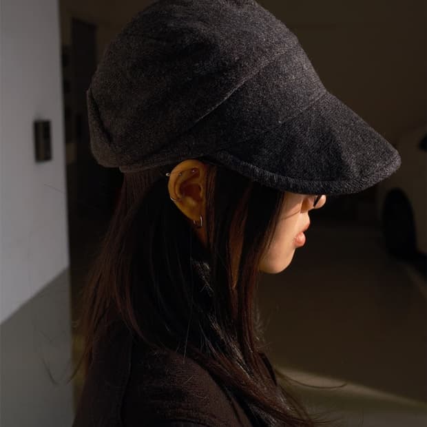 카시라 울 모자