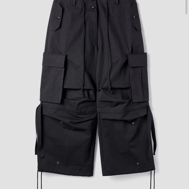 Seo 디테처블 카고 팬츠 블랙