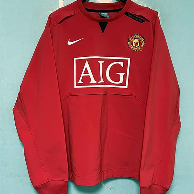 NIKE 나이키 맨유 2006 남자 티셔츠 기모 추동 95-100 